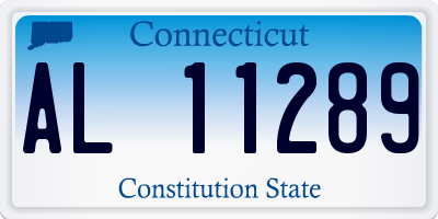 CT license plate AL11289