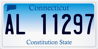CT license plate AL11297