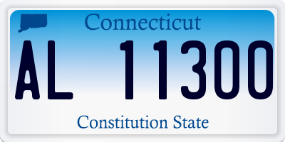 CT license plate AL11300
