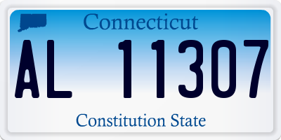 CT license plate AL11307