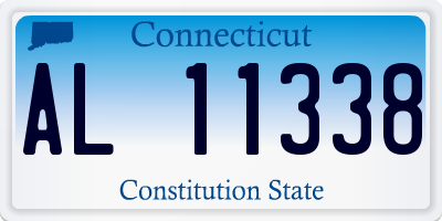 CT license plate AL11338