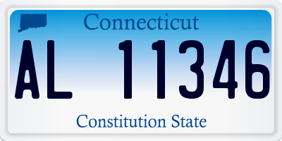 CT license plate AL11346
