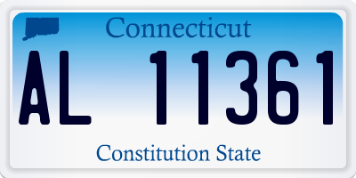 CT license plate AL11361