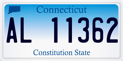 CT license plate AL11362
