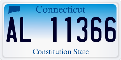 CT license plate AL11366
