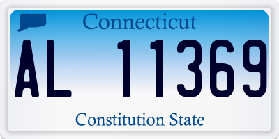CT license plate AL11369