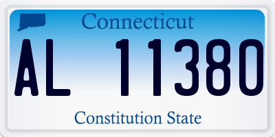 CT license plate AL11380