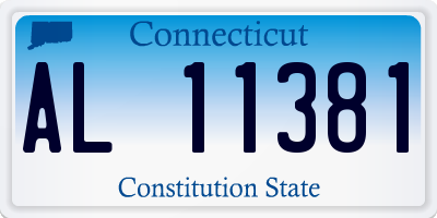 CT license plate AL11381