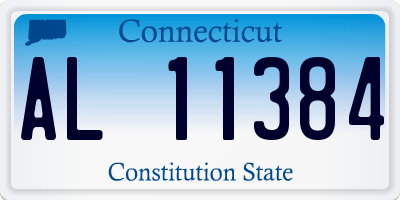 CT license plate AL11384
