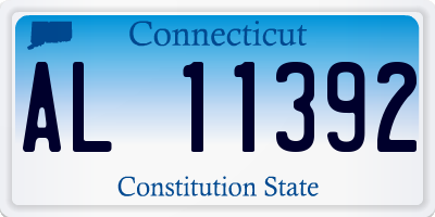 CT license plate AL11392