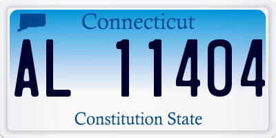 CT license plate AL11404