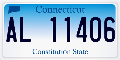 CT license plate AL11406