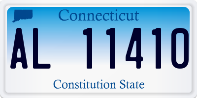 CT license plate AL11410