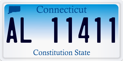 CT license plate AL11411