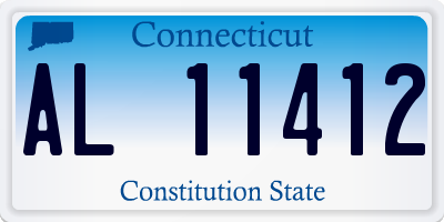 CT license plate AL11412