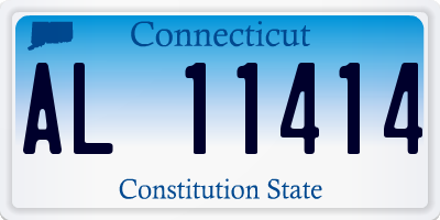 CT license plate AL11414