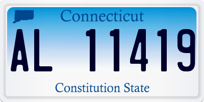 CT license plate AL11419
