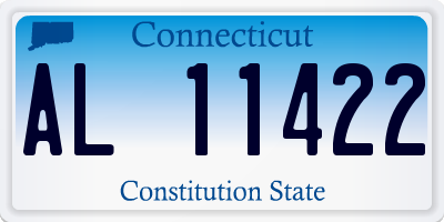 CT license plate AL11422