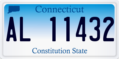 CT license plate AL11432