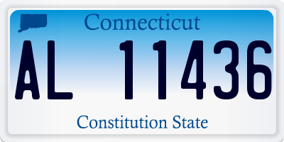 CT license plate AL11436