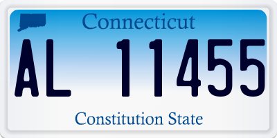 CT license plate AL11455