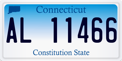 CT license plate AL11466
