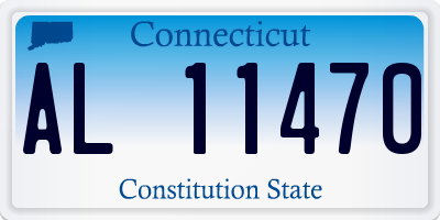 CT license plate AL11470