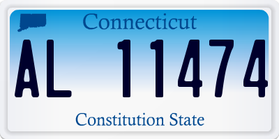 CT license plate AL11474