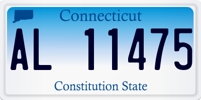 CT license plate AL11475