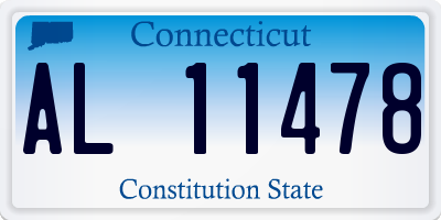 CT license plate AL11478