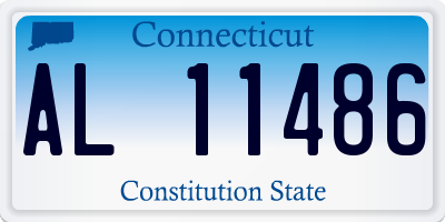 CT license plate AL11486