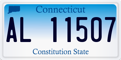 CT license plate AL11507
