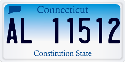 CT license plate AL11512