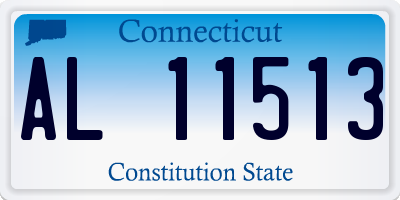 CT license plate AL11513