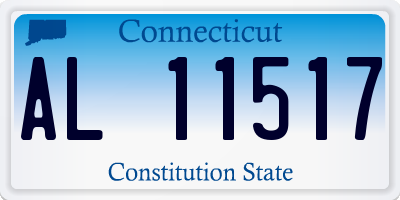 CT license plate AL11517