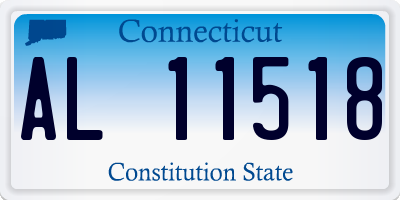 CT license plate AL11518