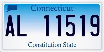 CT license plate AL11519