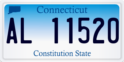 CT license plate AL11520