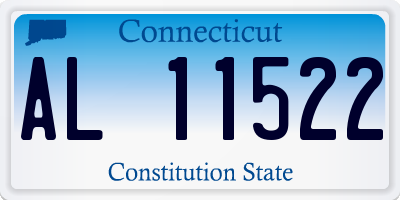 CT license plate AL11522