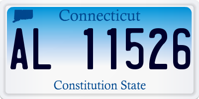 CT license plate AL11526