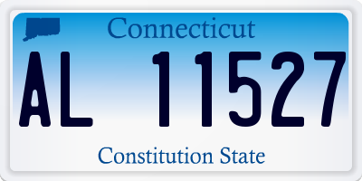 CT license plate AL11527