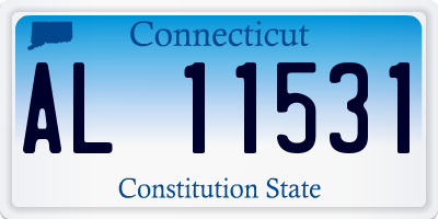 CT license plate AL11531