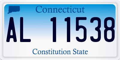 CT license plate AL11538