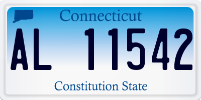 CT license plate AL11542