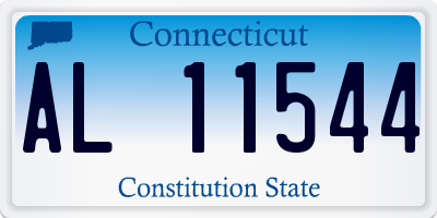 CT license plate AL11544