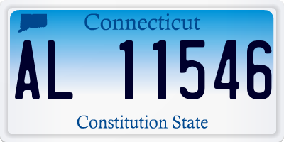 CT license plate AL11546