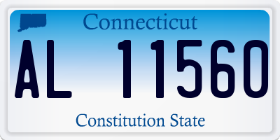 CT license plate AL11560