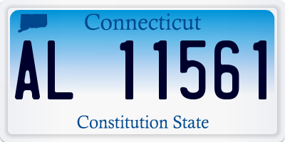 CT license plate AL11561