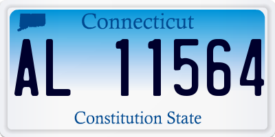 CT license plate AL11564