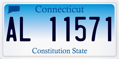 CT license plate AL11571